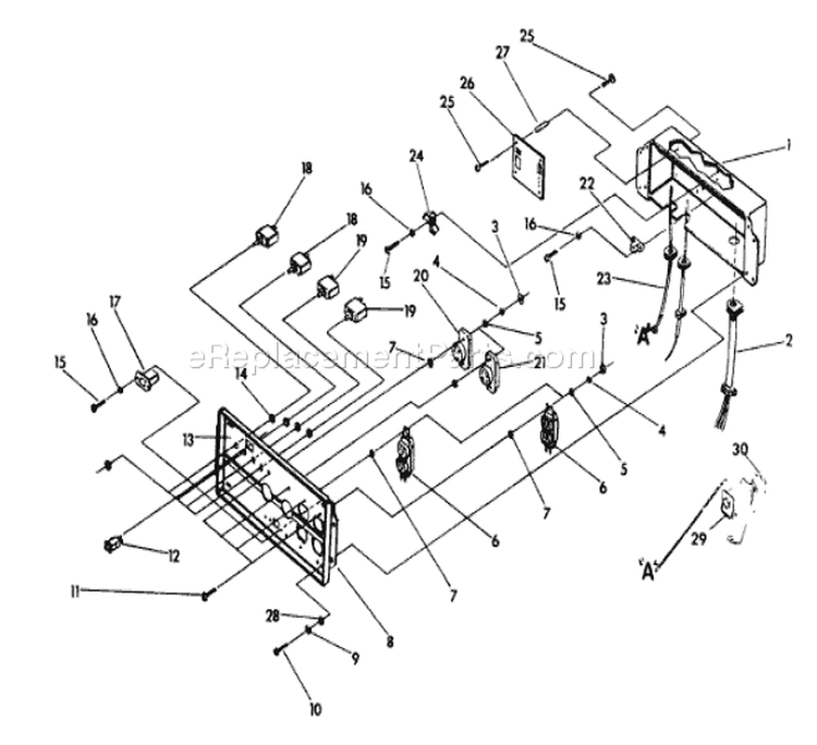 Page E Diagram and Parts List for 9782-3  Briggs and Stratton Generator
